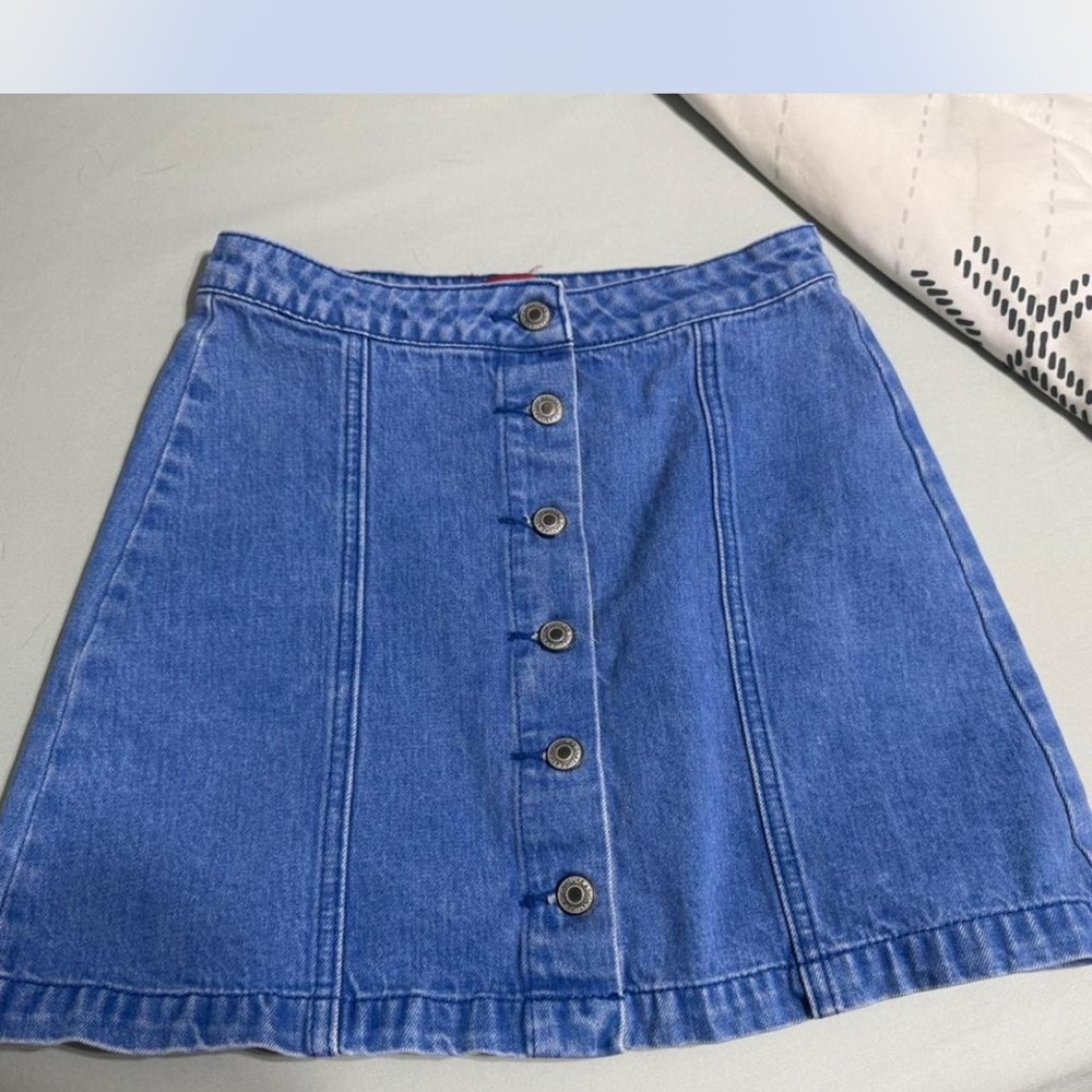 Signature8 Blue Denim Button up Skirt